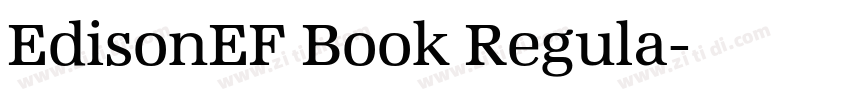 EdisonEF Book Regula字体转换